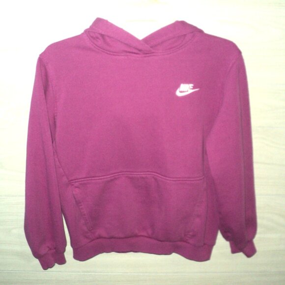 Nike Track Suit Sweat Set Boy's L Size Large Magenta Hoodie & Pants Activewear - Picture 3 of 5